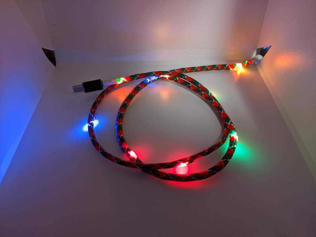 New and improved paracord Christmas USB C charge cable
